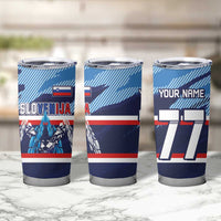 Custom Slovenia Sport Fan Jersey Tumbler Cup Broken Ice Style Patterns - Wonder Print Shop