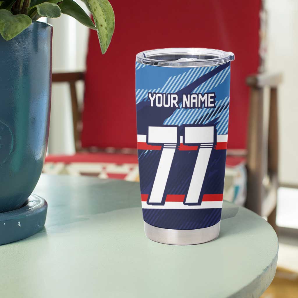 Custom Slovenia Sport Fan Jersey Tumbler Cup Broken Ice Style Patterns - Wonder Print Shop