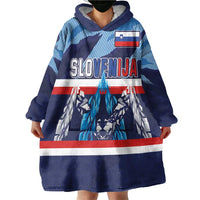 Custom Slovenia Sport Fan Jersey Wearable Blanket Hoodie Broken Ice Style Patterns - Wonder Print Shop