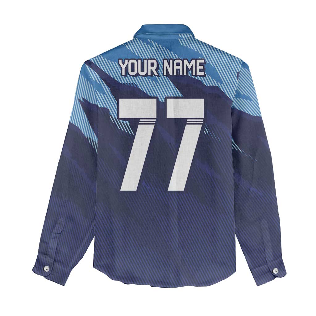 Custom Slovenia Sport Fan Jersey Women Casual Shirt Broken Ice Style Patterns - Wonder Print Shop