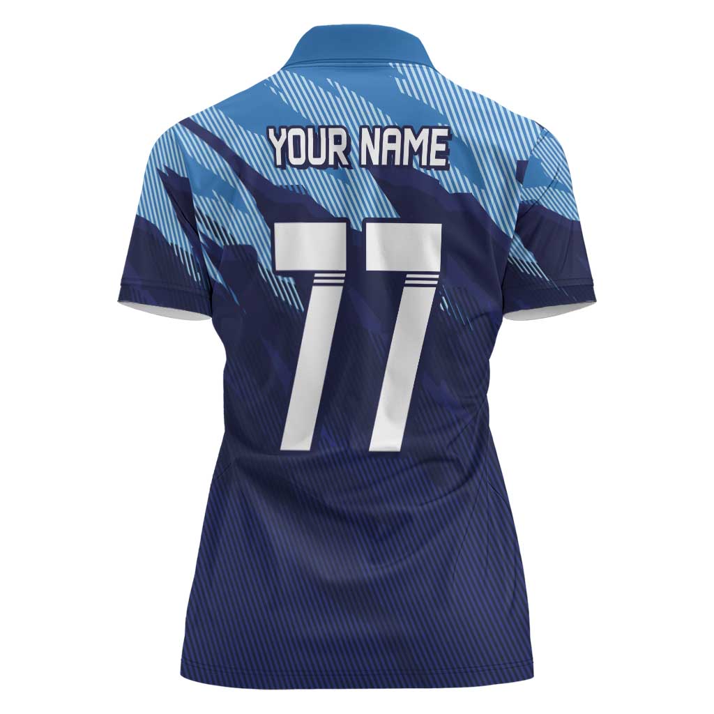 Custom Slovenia Sport Fan Jersey Women Polo Shirt Broken Ice Style Patterns - Wonder Print Shop