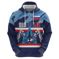 Custom Slovenia Sport Fan Jersey Zip Hoodie Broken Ice Style Patterns - Wonder Print Shop