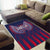 Serbia Sport Fan Jersey Area Rug Eagle Wings with Sporty Stripes Style - Wonder Print Shop