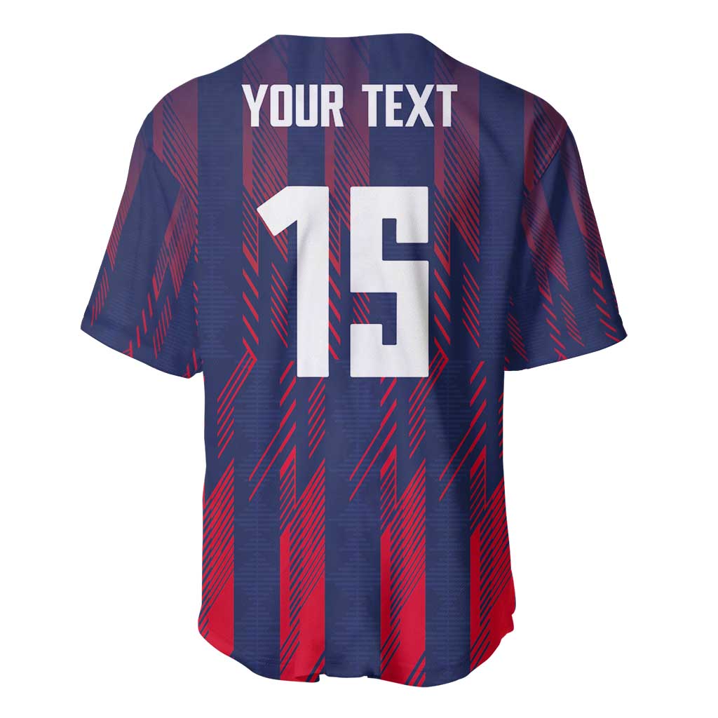 Custom Serbia Sport Fan Jersey Baseball Jersey Eagle Wings with Sporty Stripes Style - Wonder Print Shop