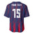 Custom Serbia Sport Fan Jersey Baseball Jersey Eagle Wings with Sporty Stripes Style - Wonder Print Shop