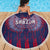 Serbia Sport Fan Jersey Beach Blanket Eagle Wings with Sporty Stripes Style - Wonder Print Shop