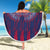 Serbia Sport Fan Jersey Beach Blanket Eagle Wings with Sporty Stripes Style - Wonder Print Shop