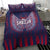 Serbia Sport Fan Jersey Bedding Set Eagle Wings with Sporty Stripes Style - Wonder Print Shop