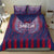Serbia Sport Fan Jersey Bedding Set Eagle Wings with Sporty Stripes Style - Wonder Print Shop