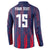 Custom Serbia Sport Fan Jersey Button Sweatshirt Eagle Wings with Sporty Stripes Style - Wonder Print Shop