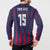 Custom Serbia Sport Fan Jersey Button Sweatshirt Eagle Wings with Sporty Stripes Style - Wonder Print Shop