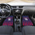 Serbia Sport Fan Jersey Car Mats Eagle Wings with Sporty Stripes Style - Wonder Print Shop
