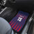 Serbia Sport Fan Jersey Car Mats Eagle Wings with Sporty Stripes Style - Wonder Print Shop
