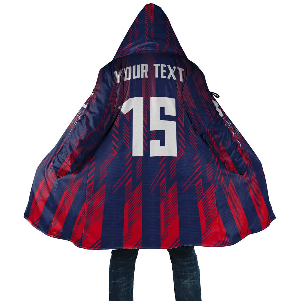 Custom Serbia Sport Fan Jersey Cloak Eagle Wings with Sporty Stripes Style - Wonder Print Shop
