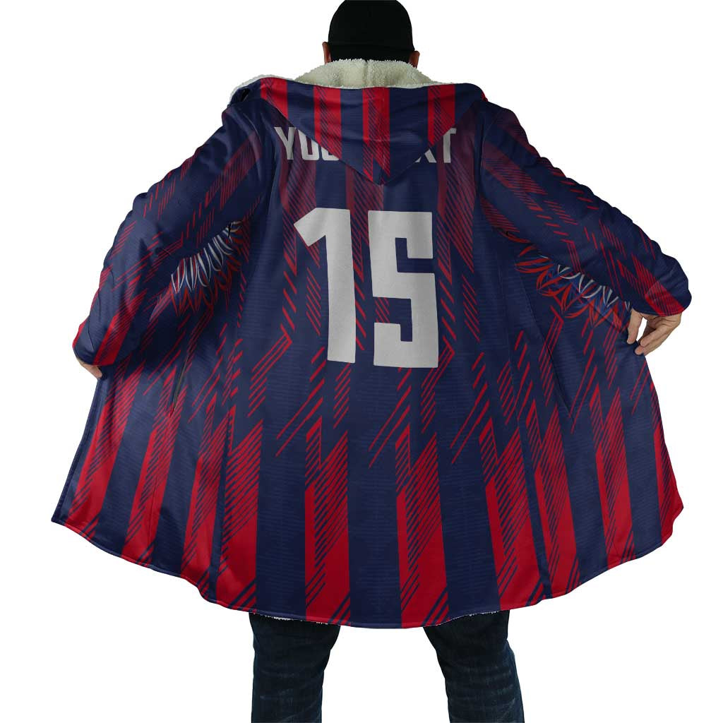 Custom Serbia Sport Fan Jersey Cloak Eagle Wings with Sporty Stripes Style - Wonder Print Shop