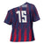 Custom Serbia Sport Fan Jersey Cross Shoulder Shirt Eagle Wings with Sporty Stripes Style - Wonder Print Shop