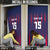 Serbia Sport Fan Jersey Door Cover Eagle Wings with Sporty Stripes Style - Wonder Print Shop