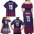 Custom Serbia Sport Fan Jersey Family Matching Off Shoulder Maxi Dress and Hawaiian Shirt Eagle Wings with Sporty Stripes Style - Wonder Print Shop