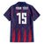 Custom Serbia Sport Fan Jersey Family Matching Puletasi and Hawaiian Shirt Eagle Wings with Sporty Stripes Style - Wonder Print Shop