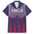 Custom Serbia Sport Fan Jersey Family Matching Summer Maxi Dress and Hawaiian Shirt Eagle Wings with Sporty Stripes Style - Wonder Print Shop