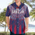 Custom Serbia Sport Fan Jersey Hawaiian Shirt Eagle Wings with Sporty Stripes Style - Wonder Print Shop