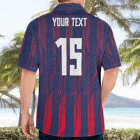 Custom Serbia Sport Fan Jersey Hawaiian Shirt Eagle Wings with Sporty Stripes Style - Wonder Print Shop