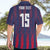 Custom Serbia Sport Fan Jersey Hawaiian Shirt Eagle Wings with Sporty Stripes Style - Wonder Print Shop