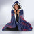 Serbia Sport Fan Jersey Hooded Blanket Eagle Wings with Sporty Stripes Style - Wonder Print Shop