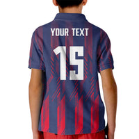 Custom Serbia Sport Fan Jersey Kid Polo Shirt Eagle Wings with Sporty Stripes Style - Wonder Print Shop