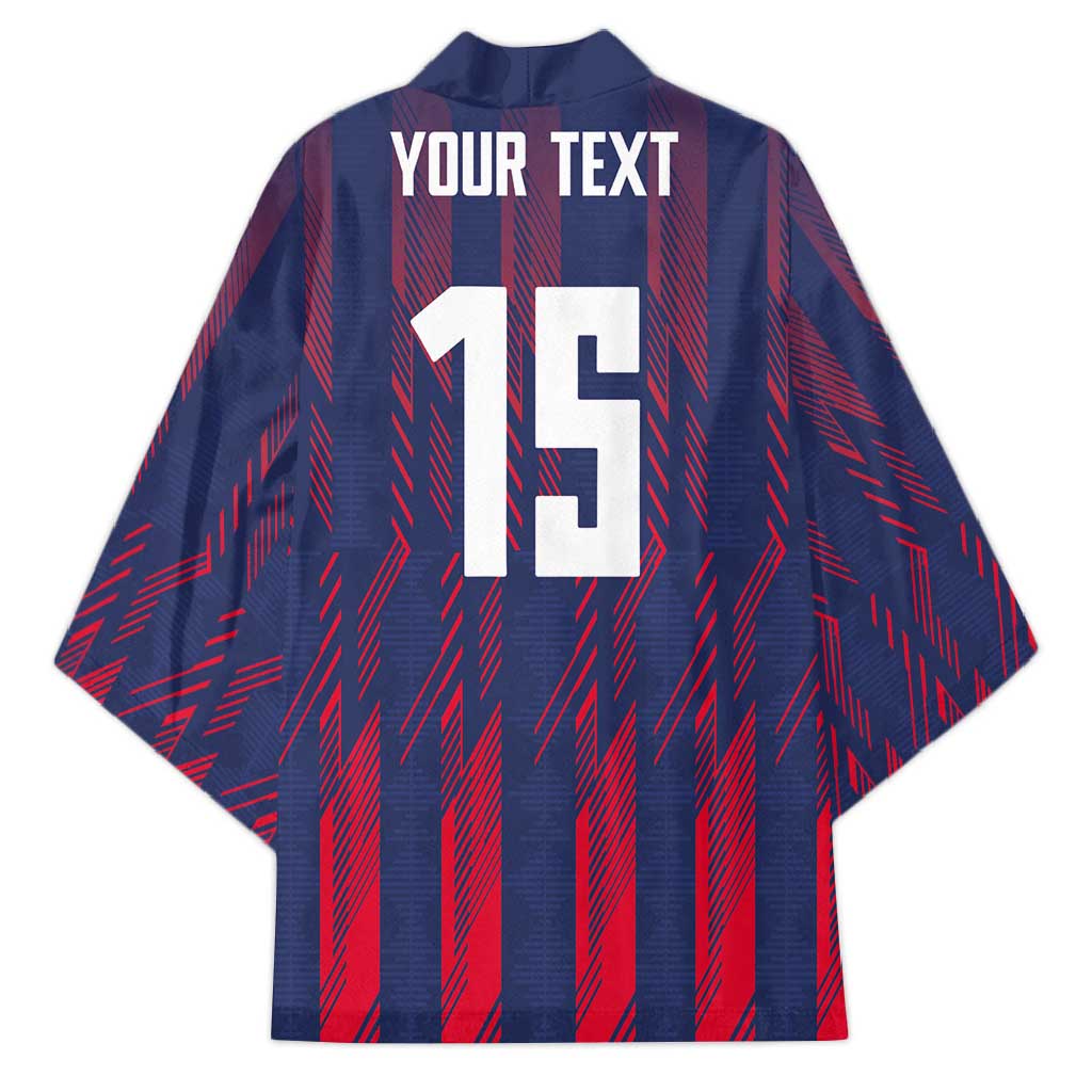 Custom Serbia Sport Fan Jersey Kimono Eagle Wings with Sporty Stripes Style - Wonder Print Shop