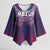 Custom Serbia Sport Fan Jersey Kimono Sleeve Blouse Eagle Wings with Sporty Stripes Style - Wonder Print Shop