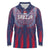 Custom Serbia Sport Fan Jersey Long Sleeve Polo Shirt Eagle Wings with Sporty Stripes Style - Wonder Print Shop
