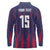 Custom Serbia Sport Fan Jersey Long Sleeve Polo Shirt Eagle Wings with Sporty Stripes Style - Wonder Print Shop