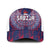 Serbia Sport Fan Jersey Mesh Trucker Cap Eagle Wings with Sporty Stripes Style - Wonder Print Shop