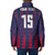 Custom Serbia Sport Fan Jersey Padded Jacket Eagle Wings with Sporty Stripes Style - Wonder Print Shop