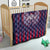 Serbia Sport Fan Jersey Quilt Eagle Wings with Sporty Stripes Style - Wonder Print Shop
