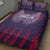 Serbia Sport Fan Jersey Quilt Bed Set Eagle Wings with Sporty Stripes Style - Wonder Print Shop