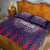 Serbia Sport Fan Jersey Quilt Bed Set Eagle Wings with Sporty Stripes Style - Wonder Print Shop