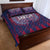 Serbia Sport Fan Jersey Quilt Bed Set Eagle Wings with Sporty Stripes Style - Wonder Print Shop