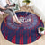 Serbia Sport Fan Jersey Round Carpet Eagle Wings with Sporty Stripes Style - Wonder Print Shop