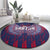 Serbia Sport Fan Jersey Round Carpet Eagle Wings with Sporty Stripes Style - Wonder Print Shop