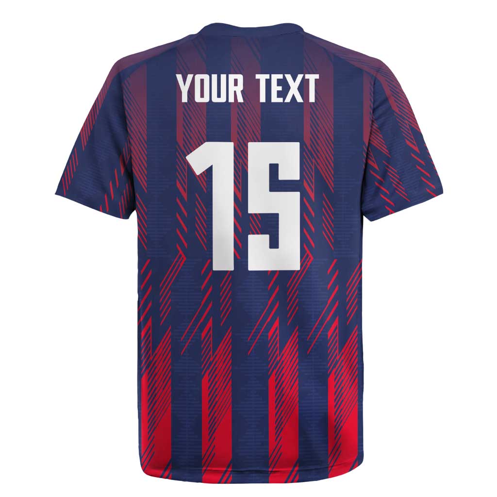 Custom Serbia Sport Fan Jersey Rugby Jersey Eagle Wings with Sporty Stripes Style - Wonder Print Shop