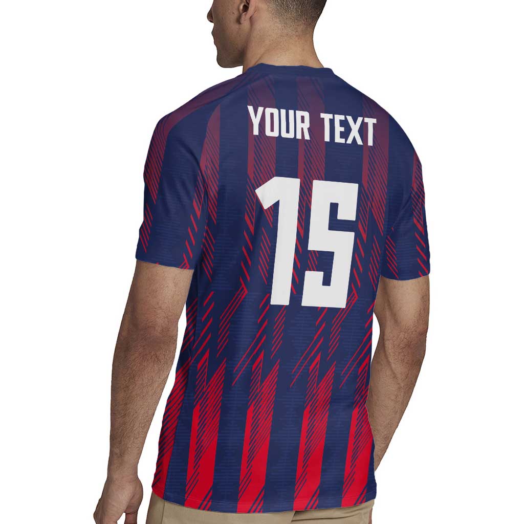 Custom Serbia Sport Fan Jersey Rugby Jersey Eagle Wings with Sporty Stripes Style - Wonder Print Shop