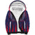 Custom Serbia Sport Fan Jersey Sherpa Hoodie Eagle Wings with Sporty Stripes Style - Wonder Print Shop