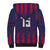 Custom Serbia Sport Fan Jersey Sherpa Hoodie Eagle Wings with Sporty Stripes Style - Wonder Print Shop