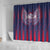 Serbia Sport Fan Jersey Shower Curtain Eagle Wings with Sporty Stripes Style - Wonder Print Shop