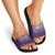 Serbia Sport Fan Jersey Slide Sandals Eagle Wings with Sporty Stripes Style - Wonder Print Shop