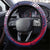 Serbia Sport Fan Jersey Steering Wheel Cover Eagle Wings with Sporty Stripes Style - Wonder Print Shop