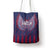 Serbia Sport Fan Jersey Tote Bag Eagle Wings with Sporty Stripes Style - Wonder Print Shop