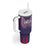 Custom Serbia Sport Fan Jersey Tumbler With Handle Eagle Wings with Sporty Stripes Style - Wonder Print Shop